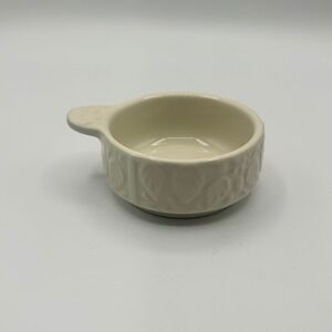 Mason Cash 1/4 Cup‎ Measuring Prep Bowl Cream Embossed Forest Leaf Stoneware